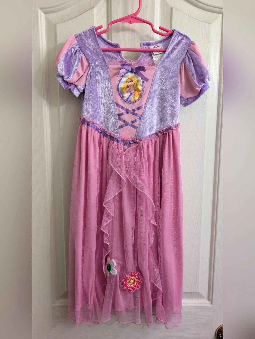 Disney XS Pink and Purple Rapunzel-Style Princess Dress
